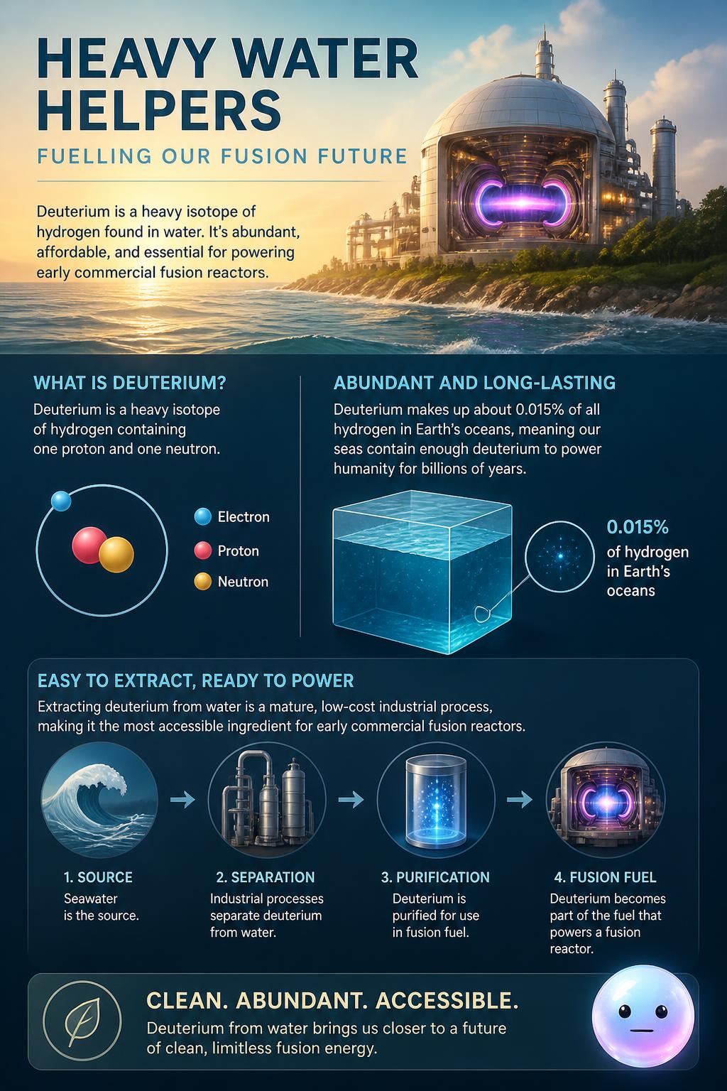 Heavy water helpers
