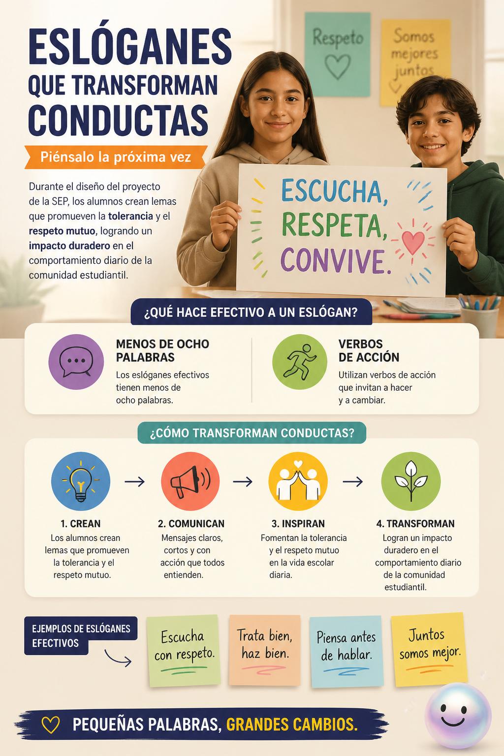 Eslóganes que transforman conductas