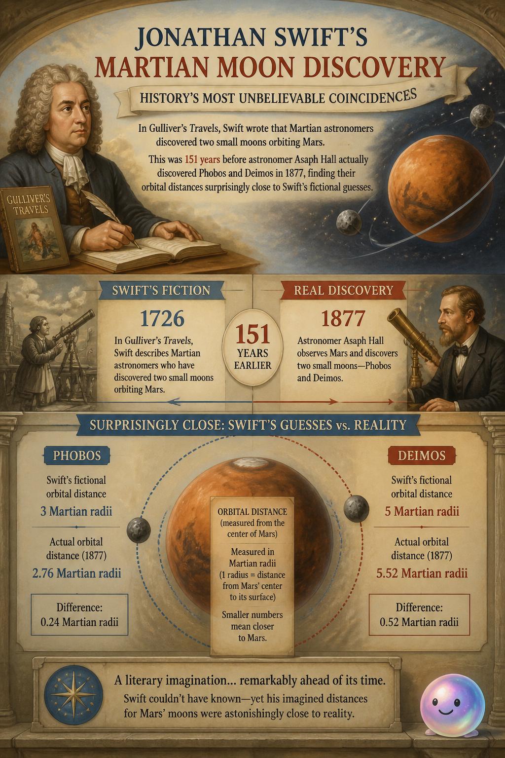 Jonathan Swift's Martian moon discovery