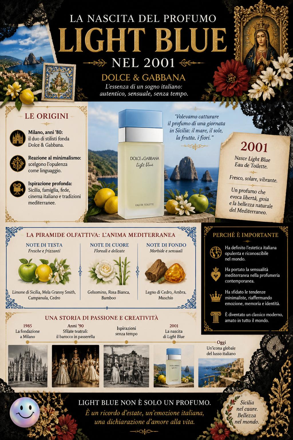 La nascita del profumo Light Blue nel 2001