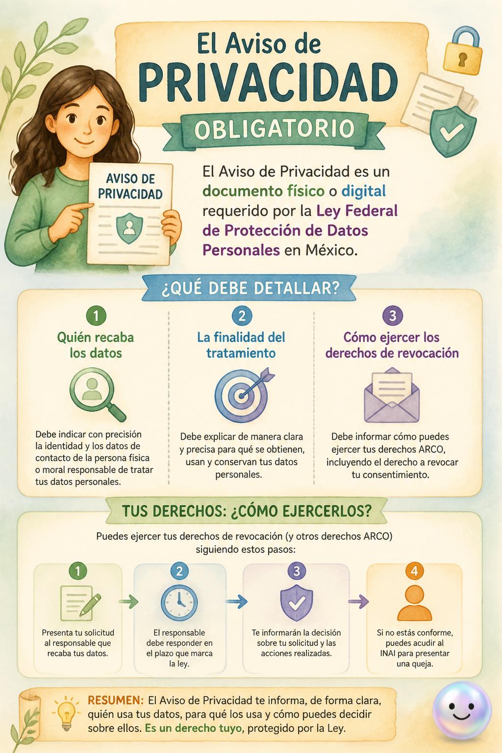 El aviso de privacidad obligatorio