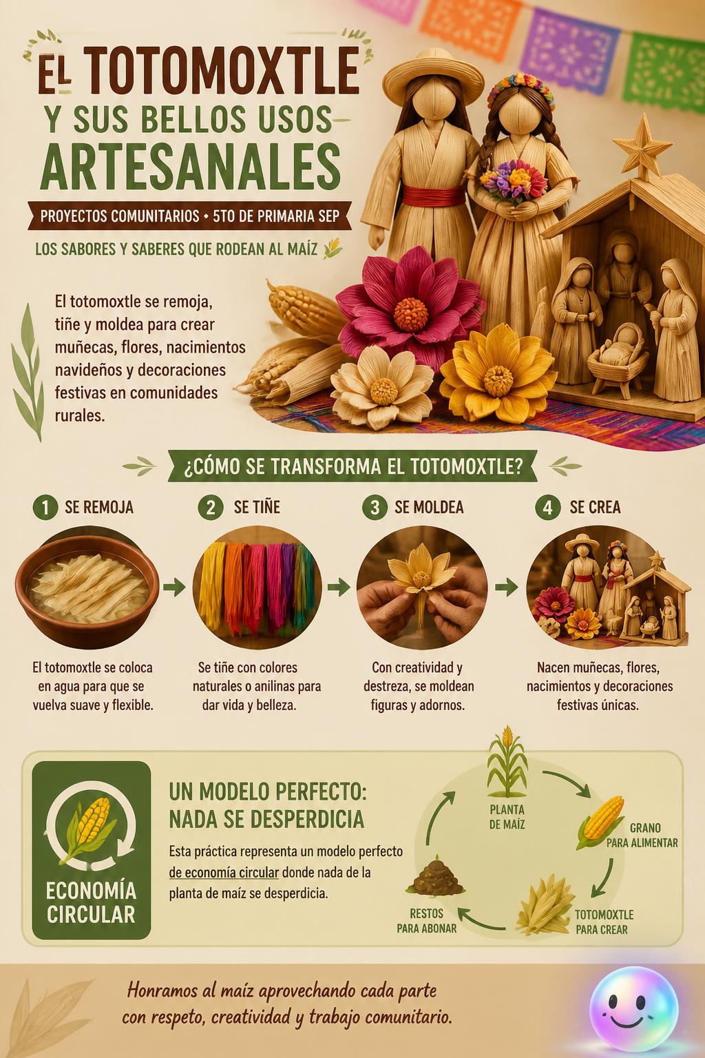 El totomoxtle y sus bellos usos artesanales