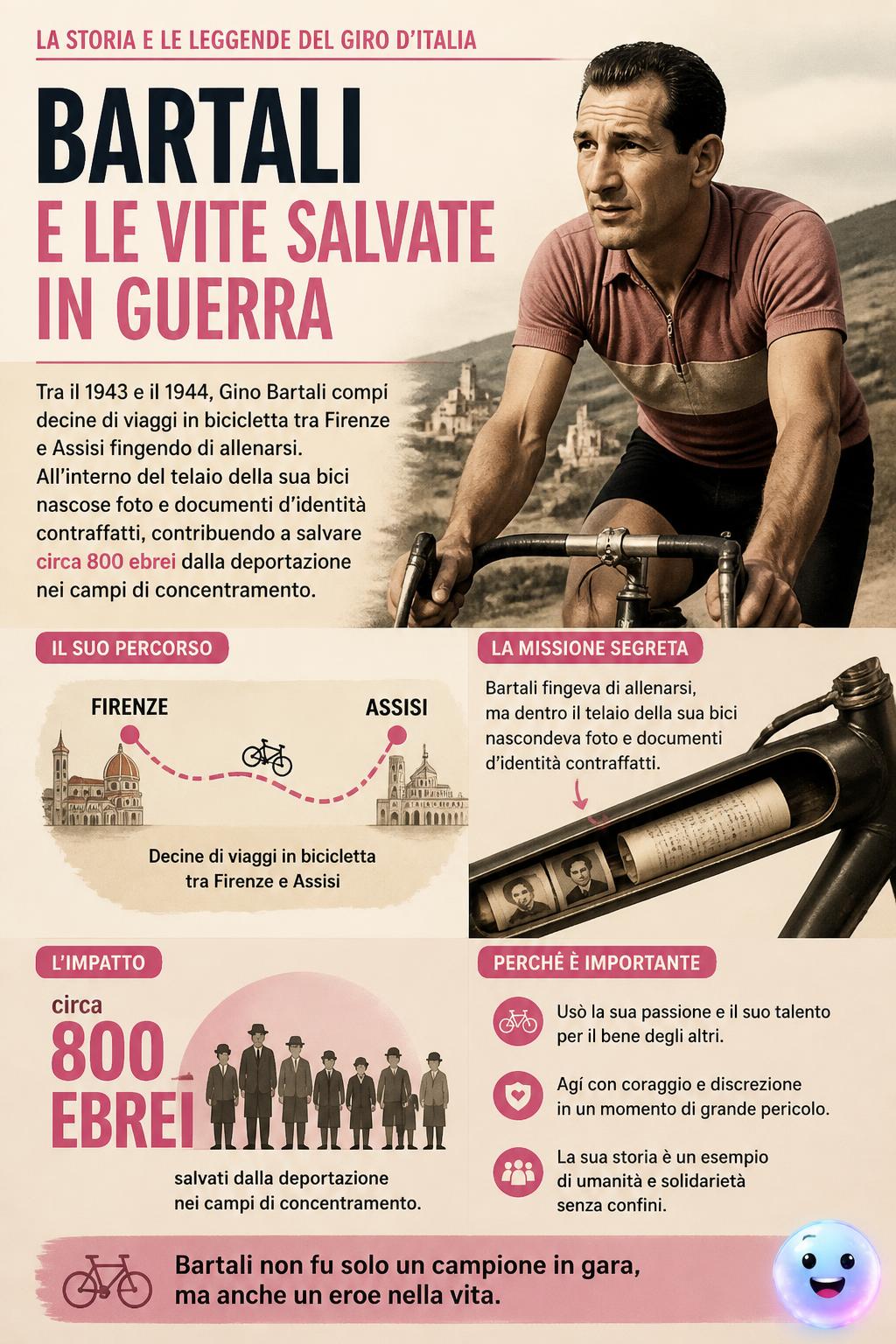 Bartali e le vite salvate in guerra