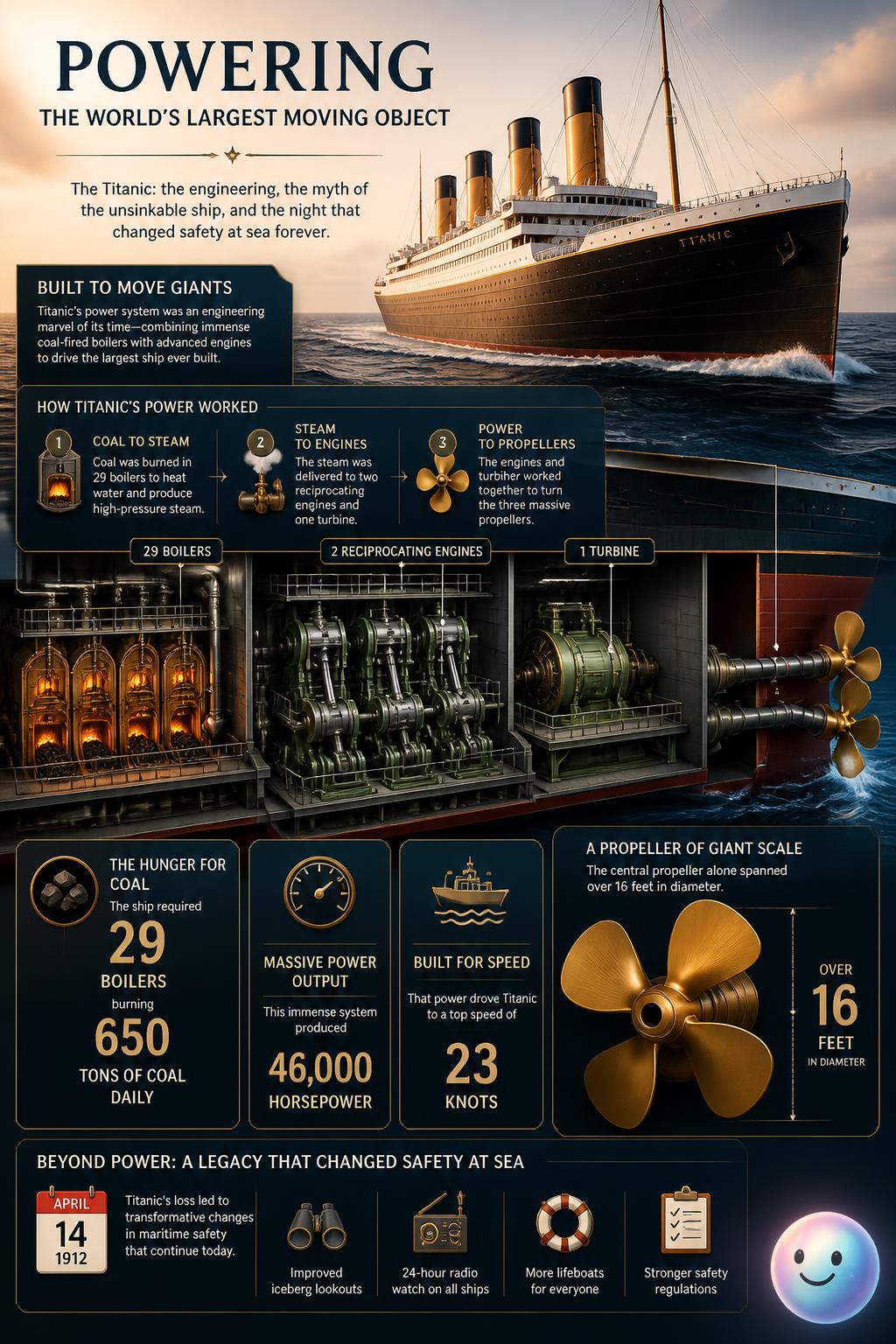 Powering the world's largest moving object
