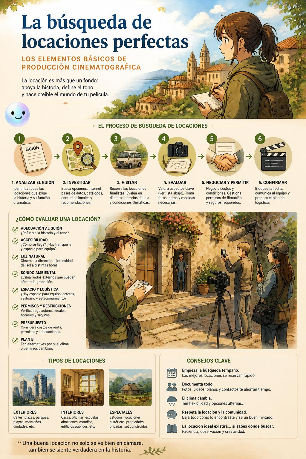 La búsqueda de locaciones perfectas