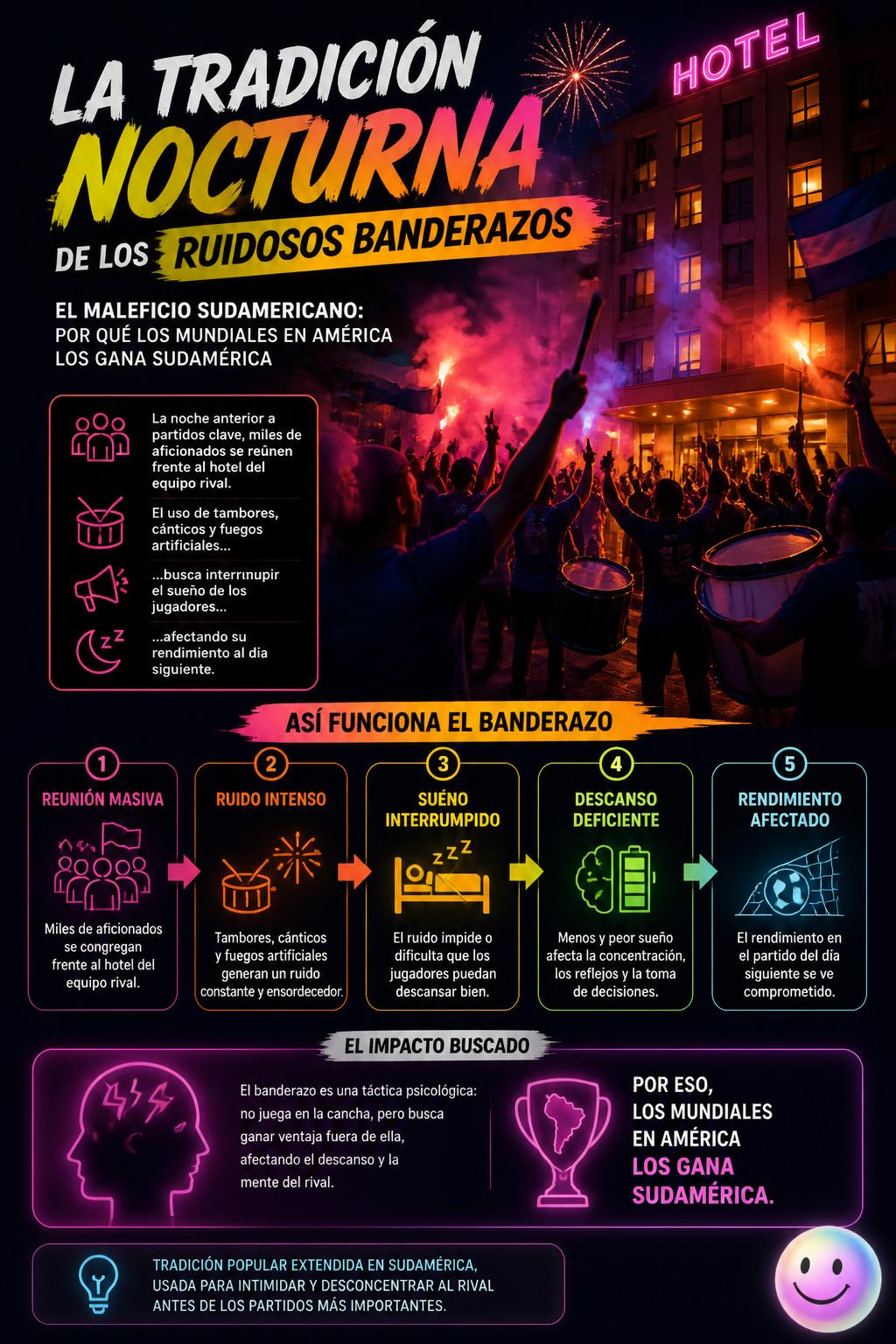 La tradición nocturna de los ruidosos banderazos