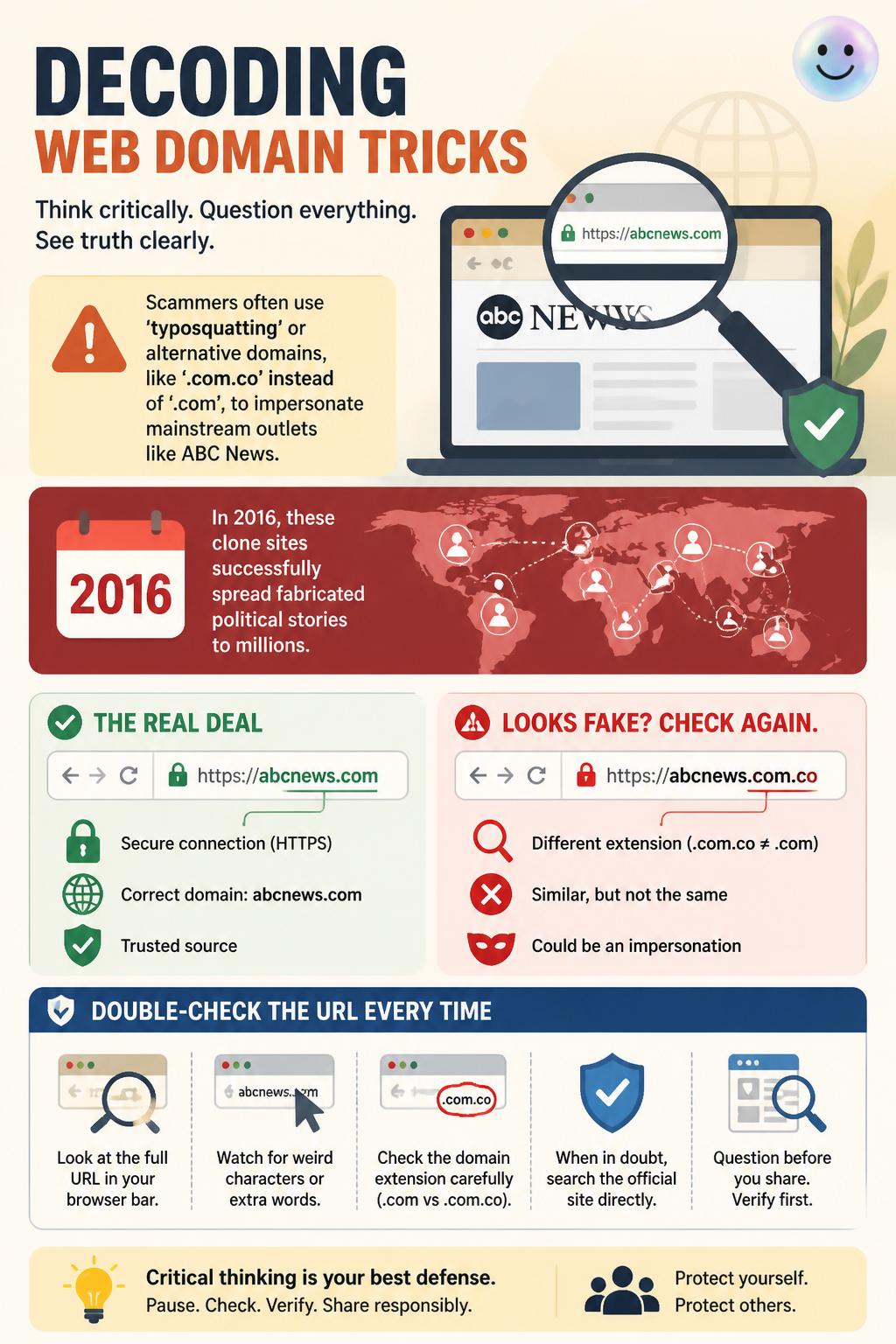 Decoding web domain tricks