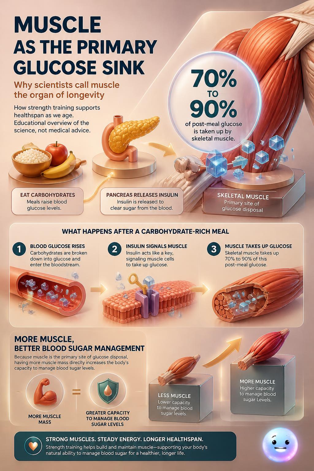 Muscle as the primary glucose sink