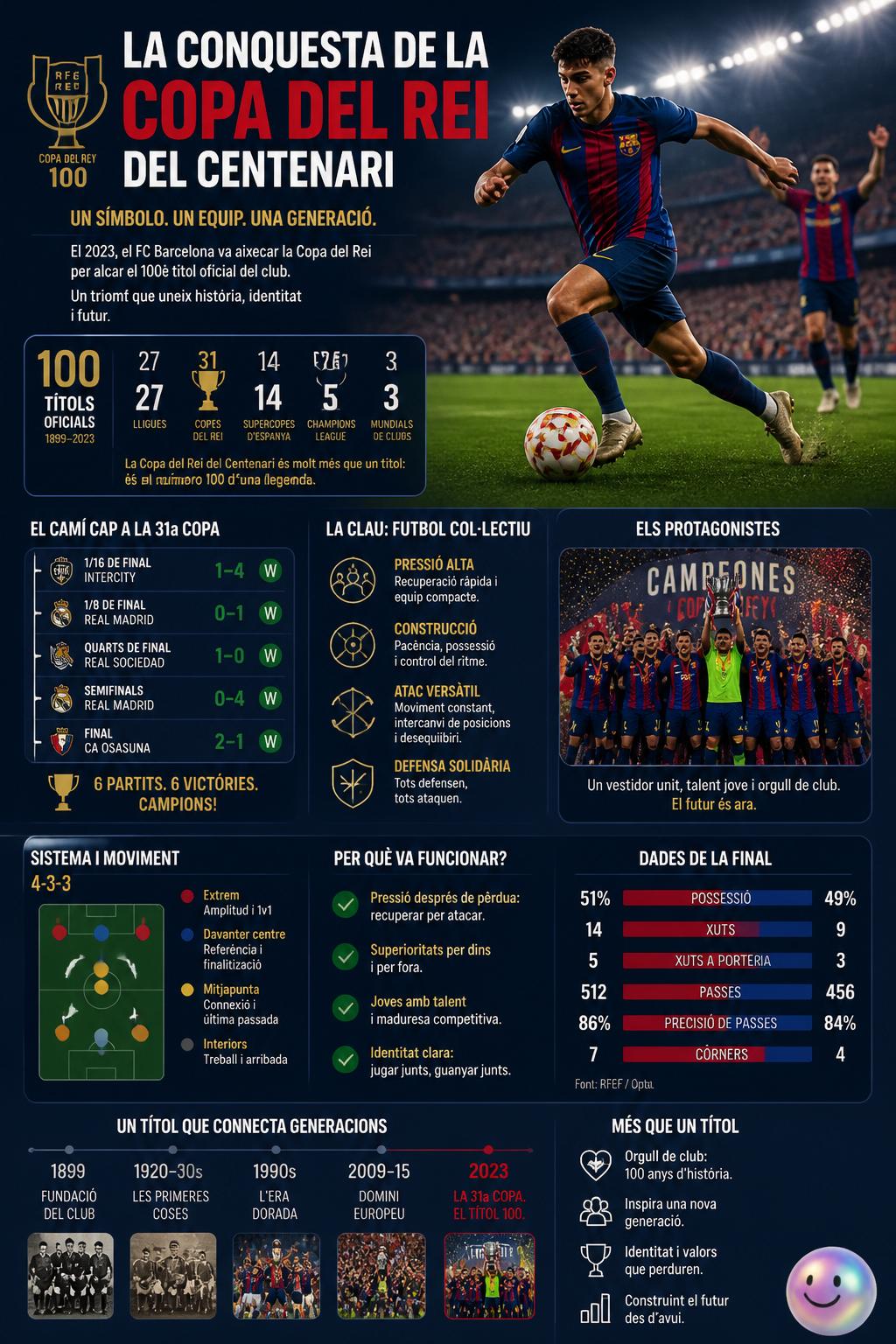 La conquesta de la Copa del Rei del centenari