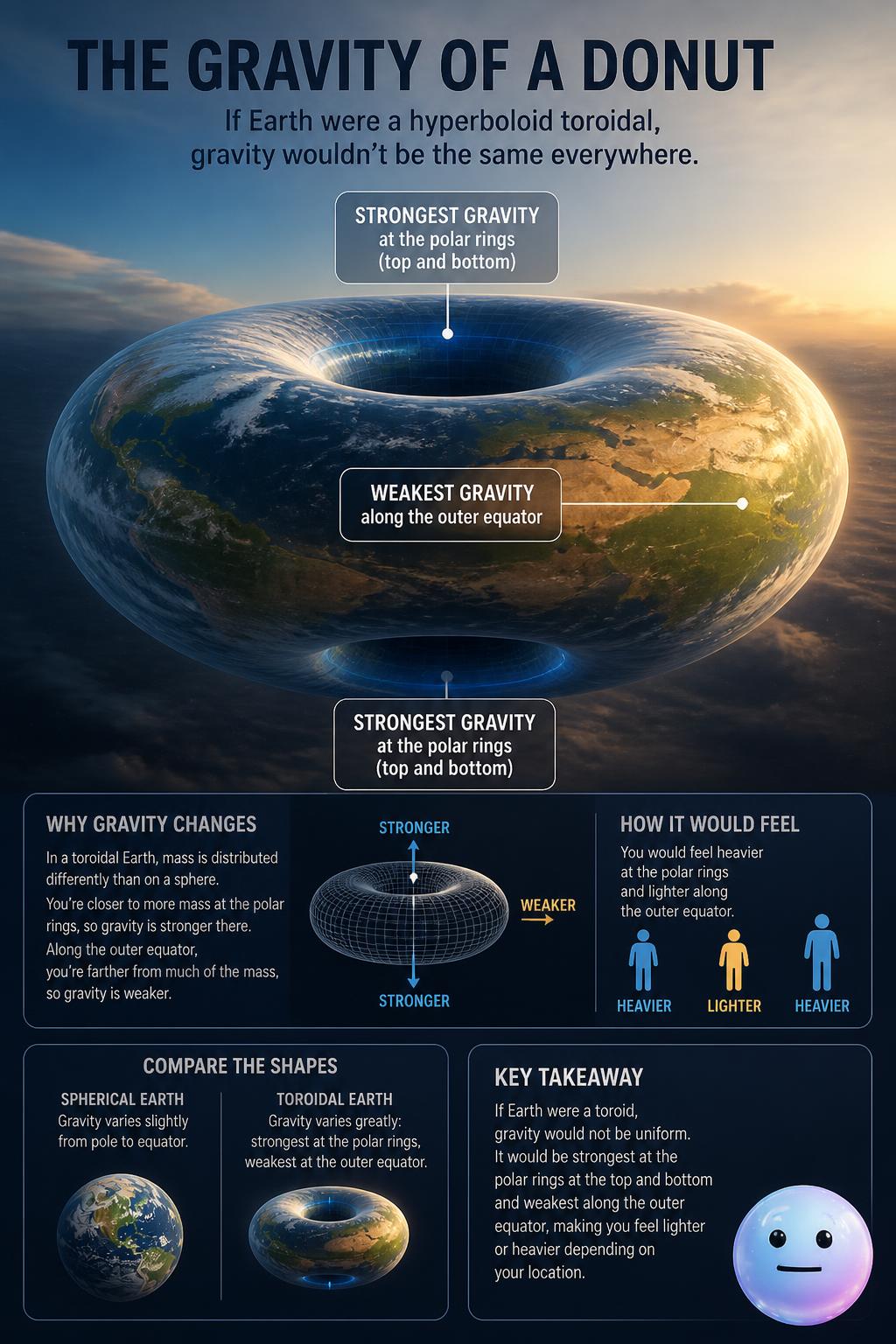 The gravity of a donut