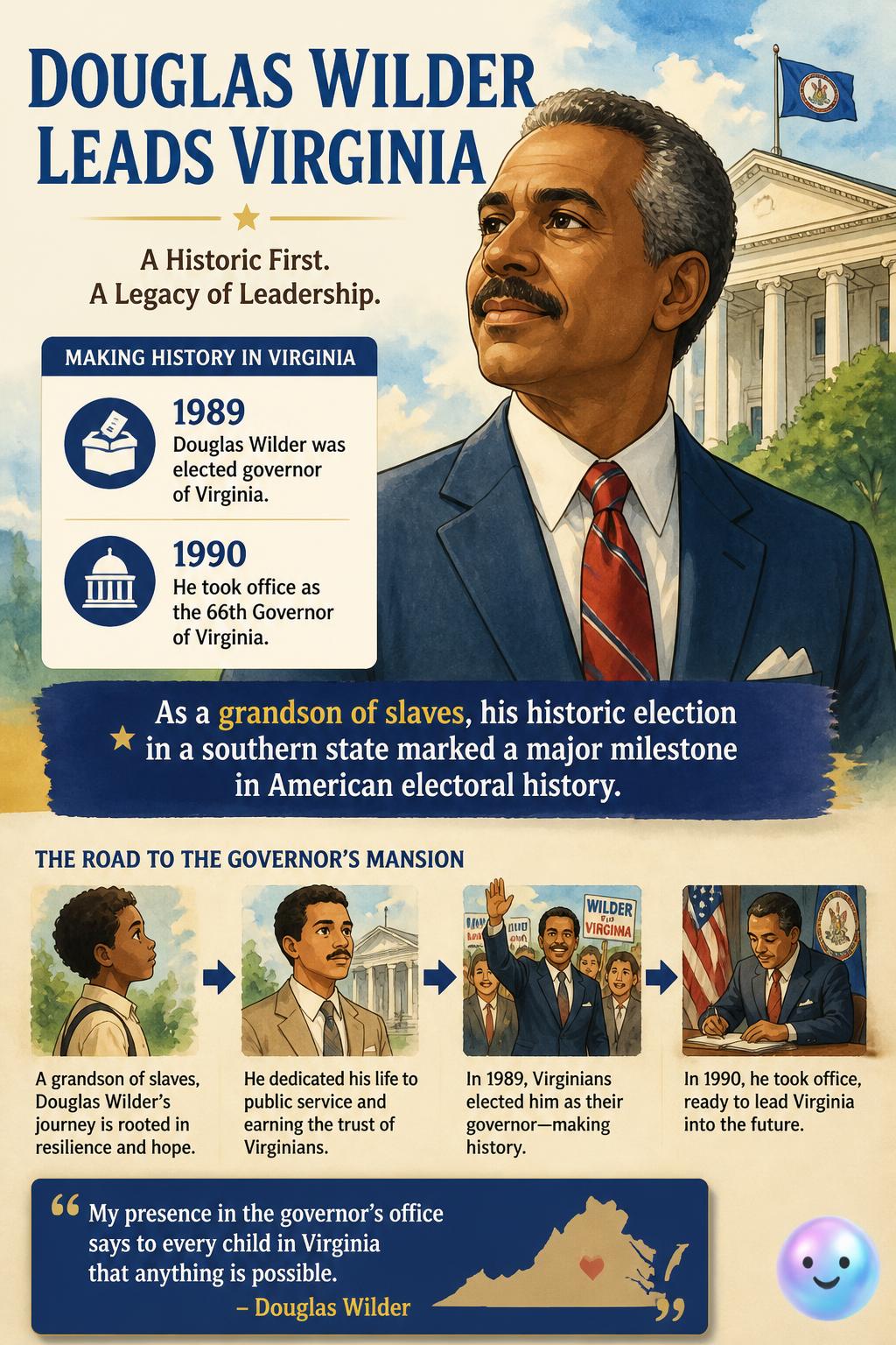 Douglas Wilder leads Virginia