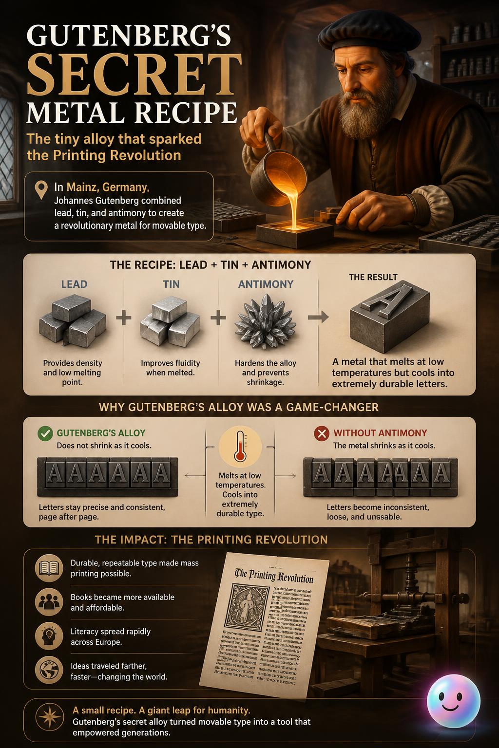 Gutenberg's secret metal recipe