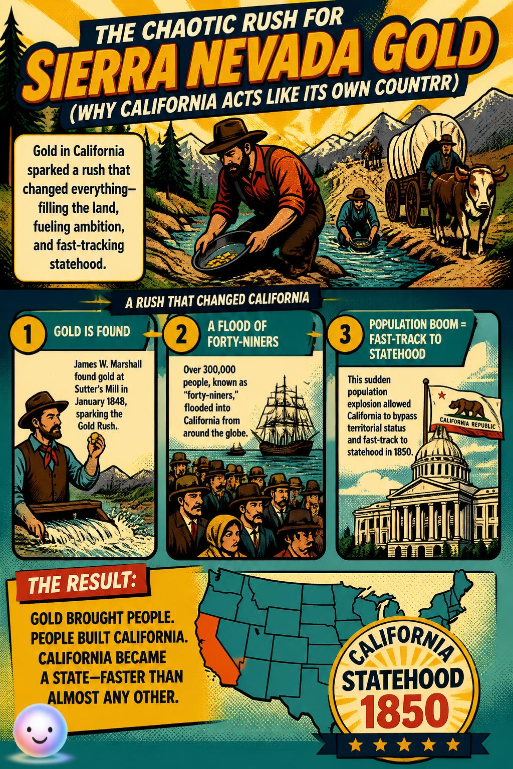 The chaotic rush for Sierra Nevada gold