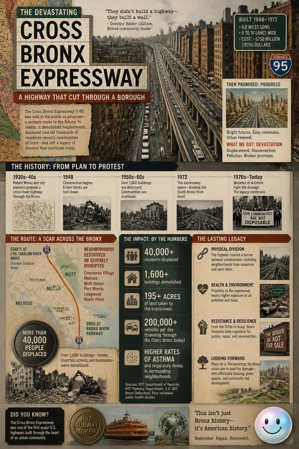 The devastating Cross Bronx Expressway