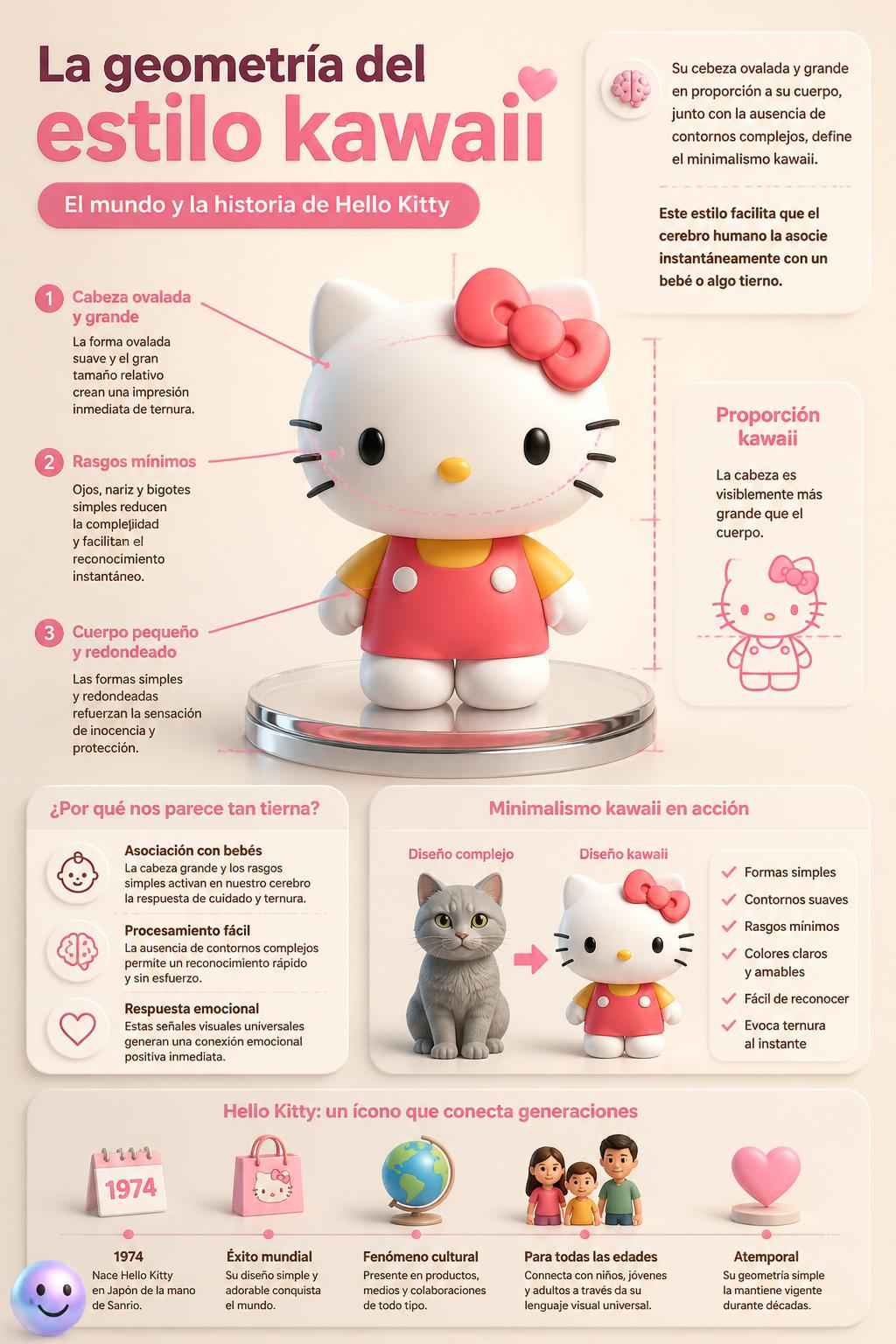 La geometría del estilo kawaii
