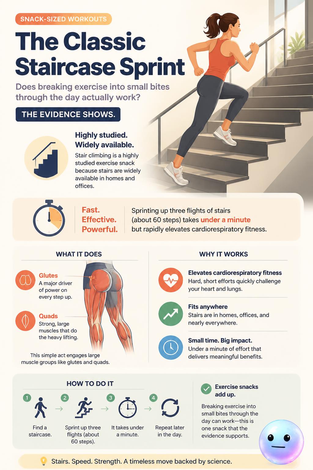 The classic staircase sprint