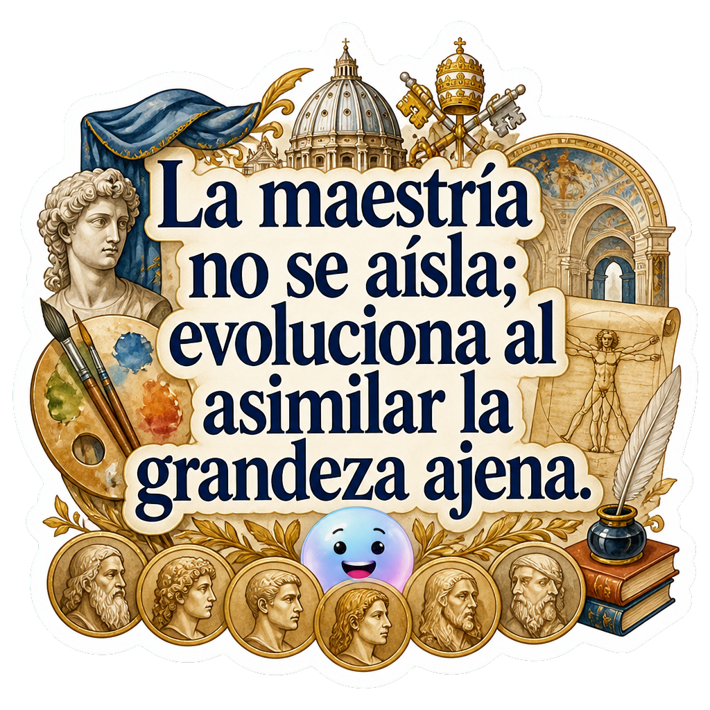 La maestría no se aísla; evoluciona al asimilar la grandeza ajena.