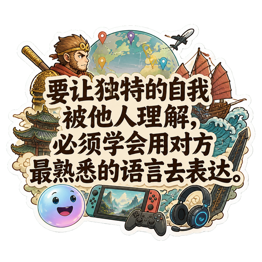 要让独特的自我被他人理解，必须学会用对方最熟悉的语言去表达。