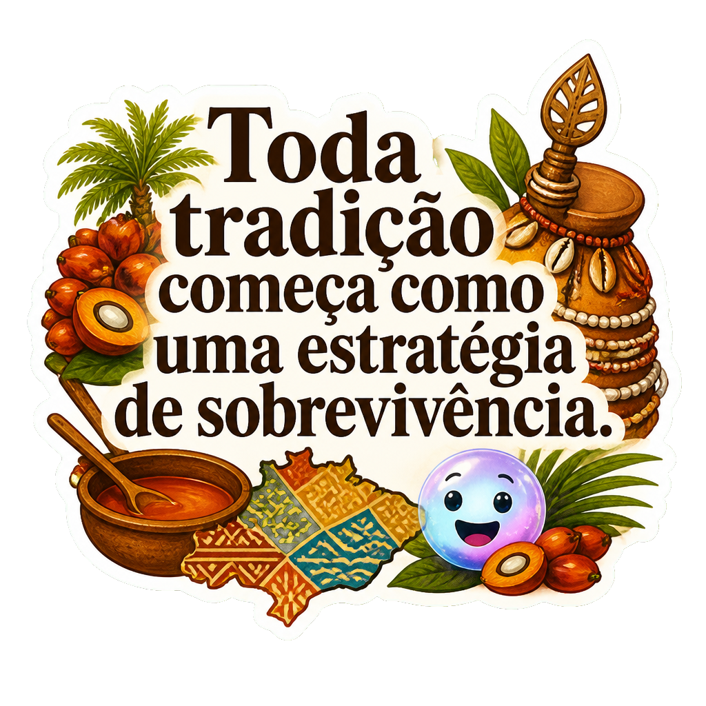 Toda tradição começa como uma estratégia de sobrevivência.