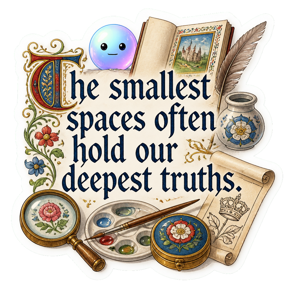 The smallest spaces often hold our deepest truths.