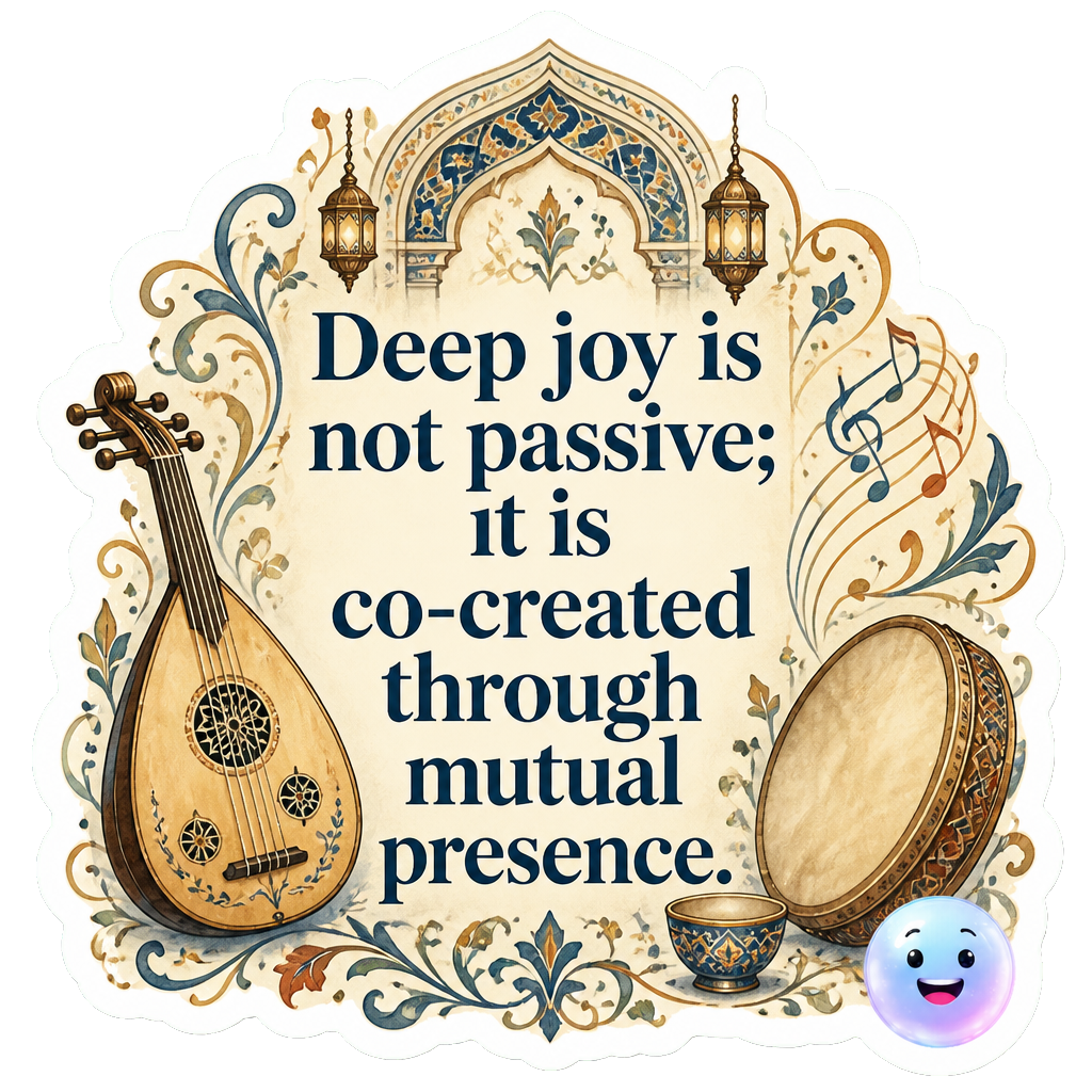 Deep joy is not passive; it is co-created through mutual presence.