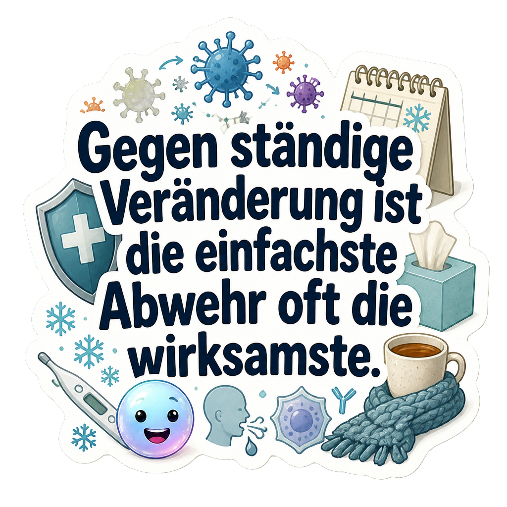 Gegen ständige Veränderung ist die einfachste Abwehr oft die wirksamste.