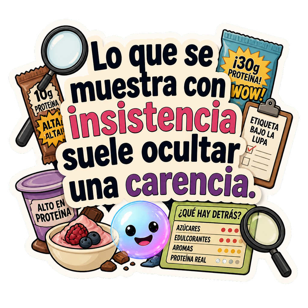 Lo que se muestra con insistencia suele ocultar una carencia.