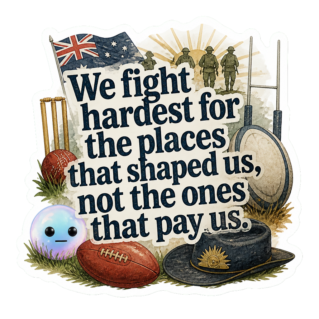 We fight hardest for the places that shaped us, not the ones that pay us.