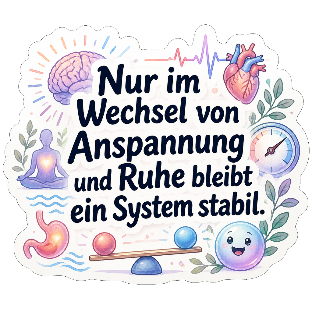 Nur im Wechsel von Anspannung und Ruhe bleibt ein System stabil.