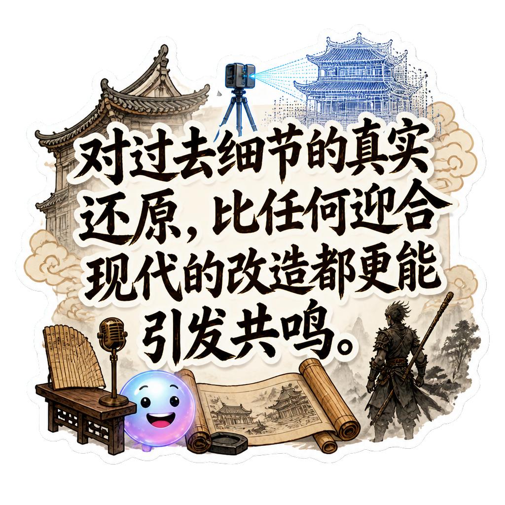 对过去细节的真实还原，比任何迎合现代的改造都更能引发共鸣。