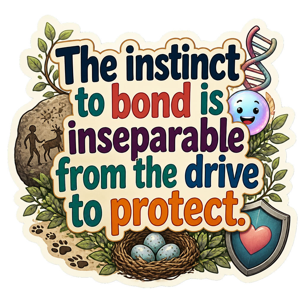 The instinct to bond is inseparable from the drive to protect.