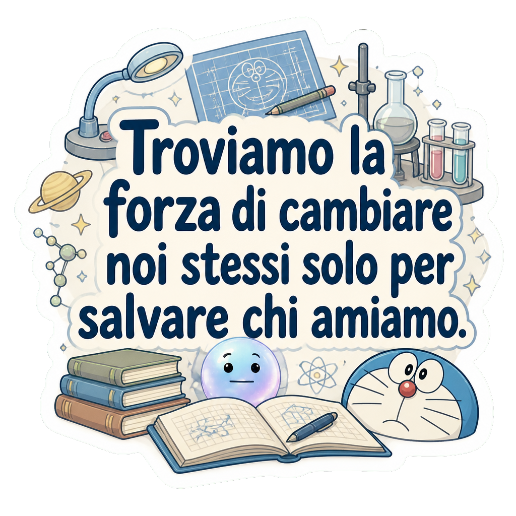 Troviamo la forza di cambiare noi stessi solo per salvare chi amiamo.