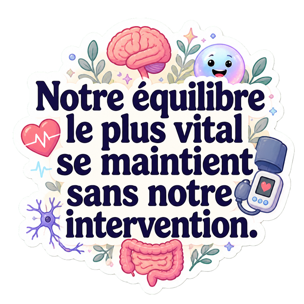 Notre équilibre le plus vital se maintient sans notre intervention.