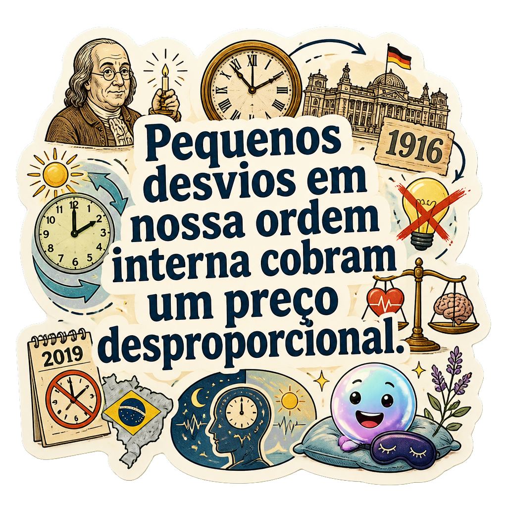 Pequenos desvios em nossa ordem interna cobram um preço desproporcional.