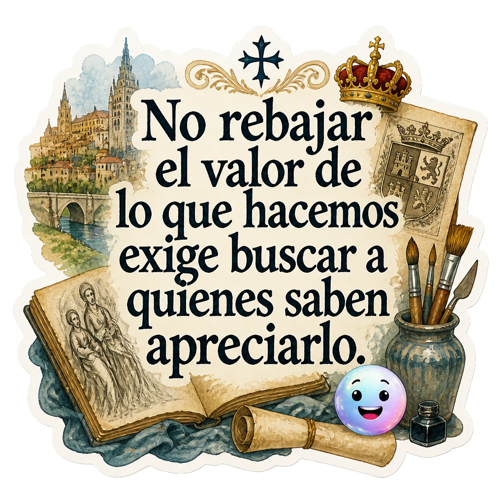 No rebajar el valor de lo que hacemos exige buscar a quienes saben apreciarlo.