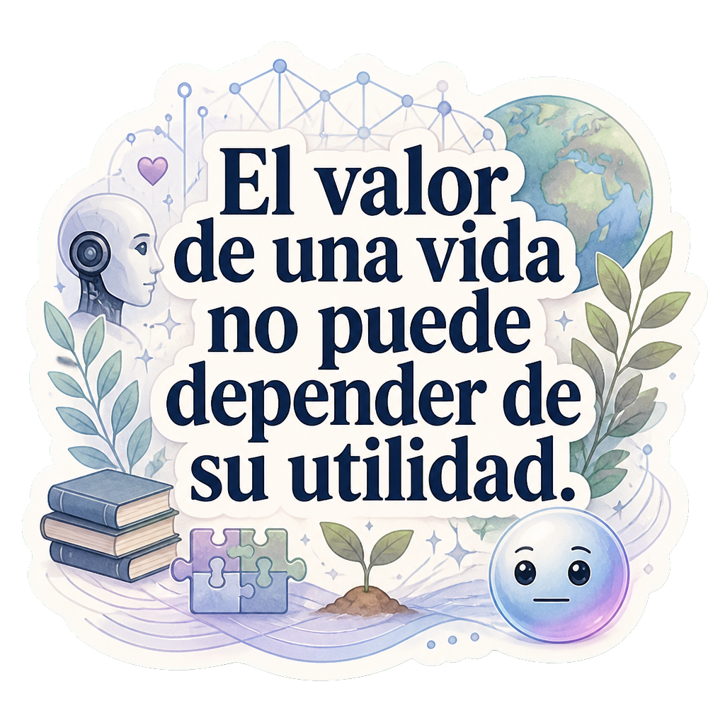 El valor de una vida no puede depender de su utilidad.