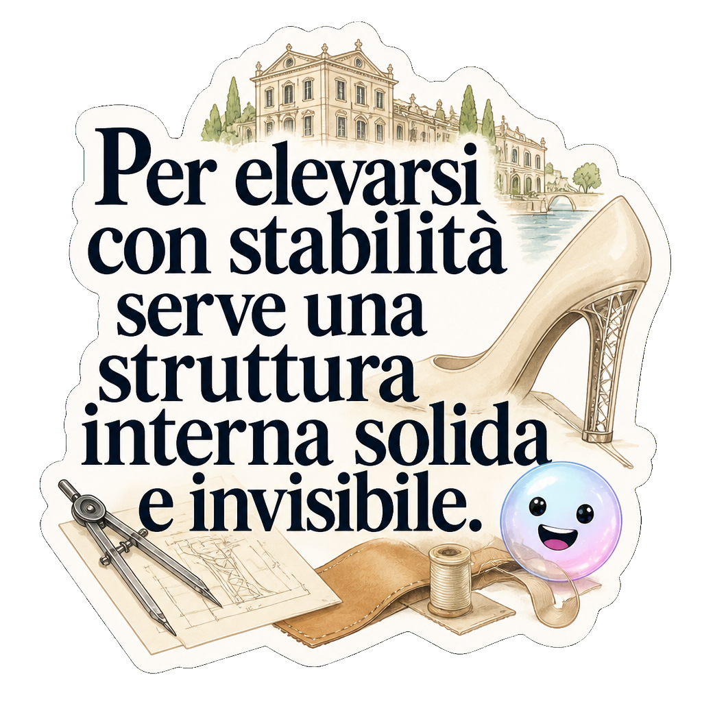 Per elevarsi con stabilità serve una struttura interna solida e invisibile.