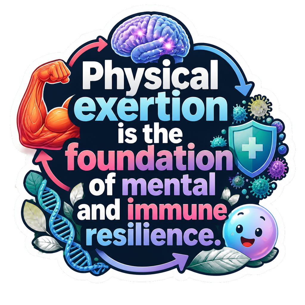 Physical exertion is the foundation of mental and immune resilience.