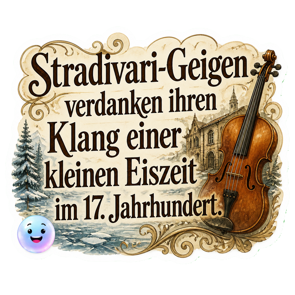 Stradivari-Geigen verdanken ihren Klang einer kleinen Eiszeit im 17. Jahrhundert.