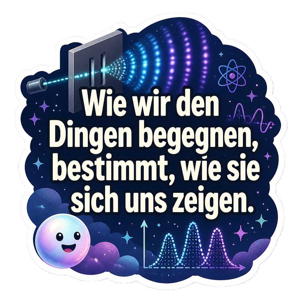 Wie wir den Dingen begegnen, bestimmt, wie sie sich uns zeigen.