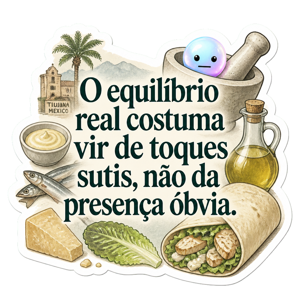 O equilíbrio real costuma vir de toques sutis, não da presença óbvia.