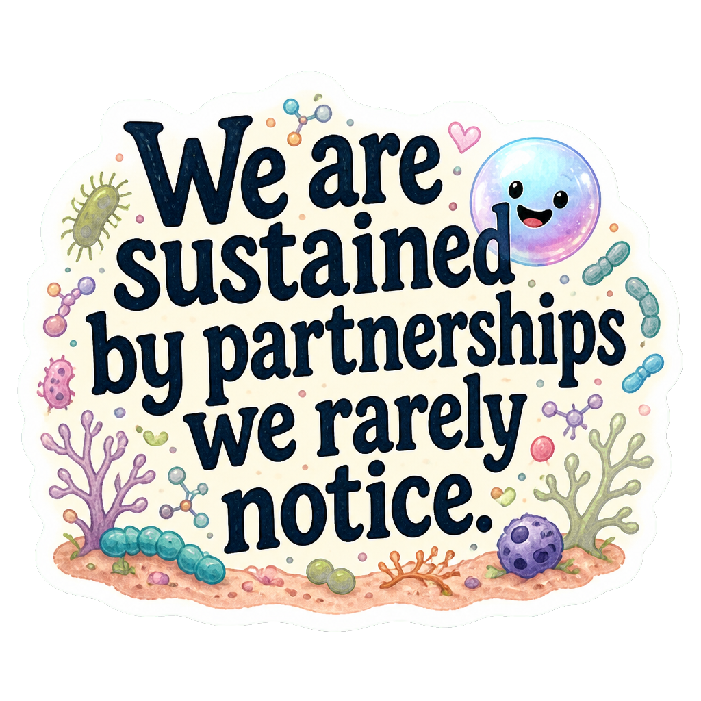 We are sustained by partnerships we rarely notice.