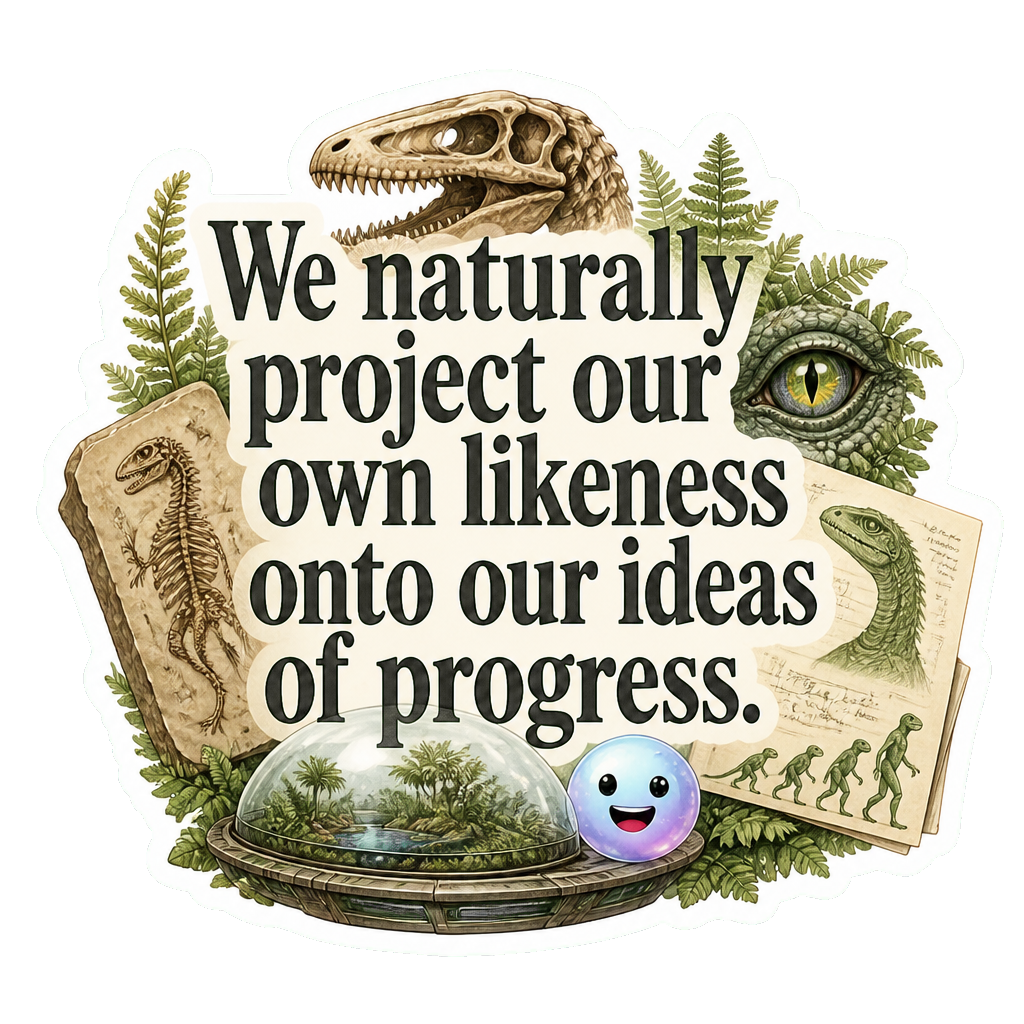 We naturally project our own likeness onto our ideas of progress.