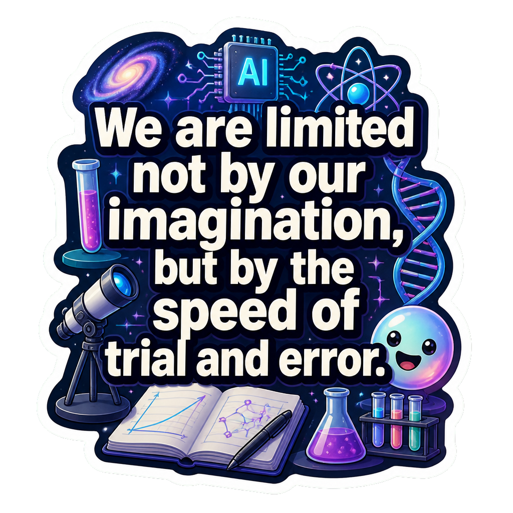 We are limited not by our imagination, but by the speed of trial and error.