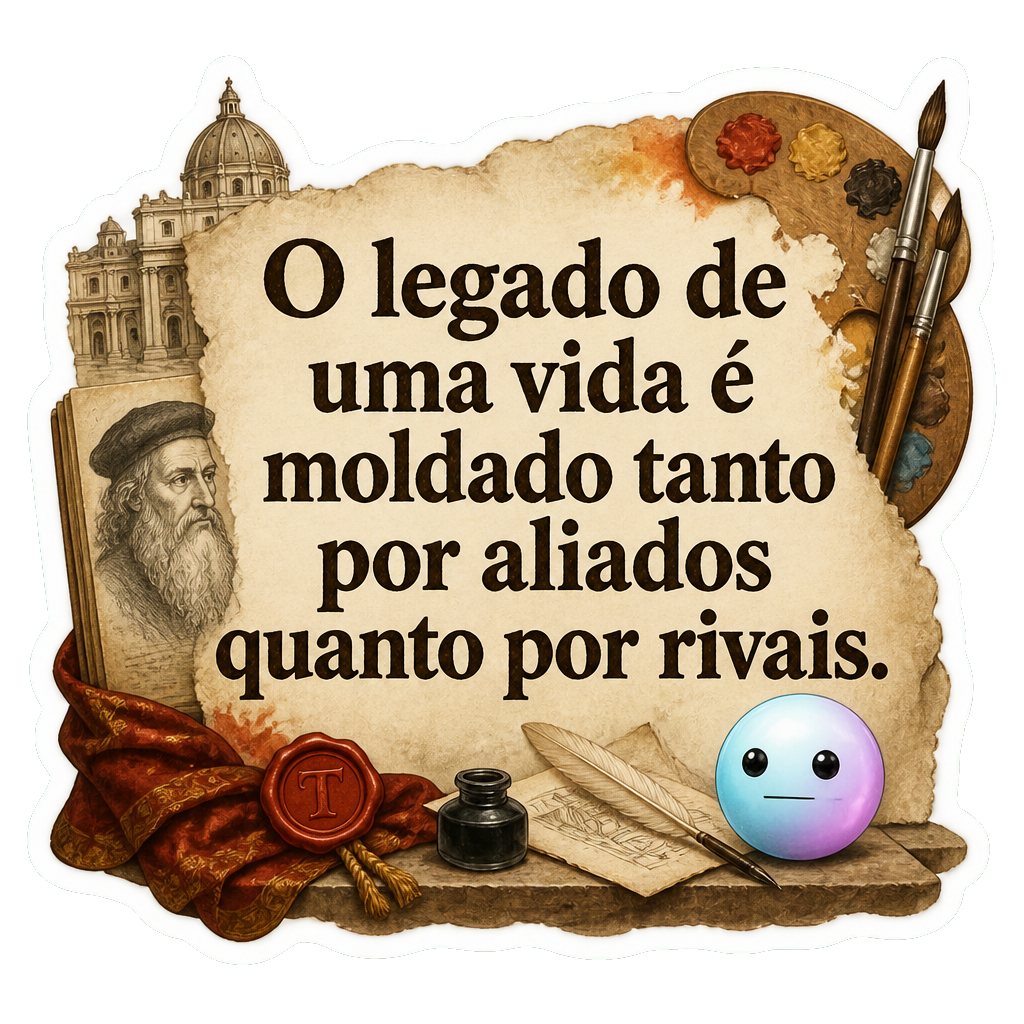 O legado de uma vida é moldado tanto por aliados quanto por rivais.