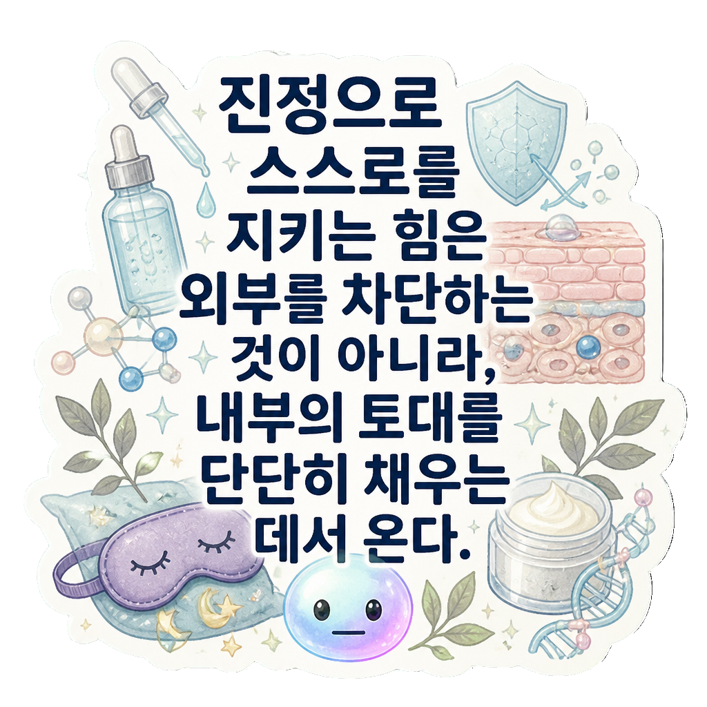 진정으로 스스로를 지키는 힘은 외부를 차단하는 것이 아니라, 내부의 토대를 단단히 채우는 데서 온다.