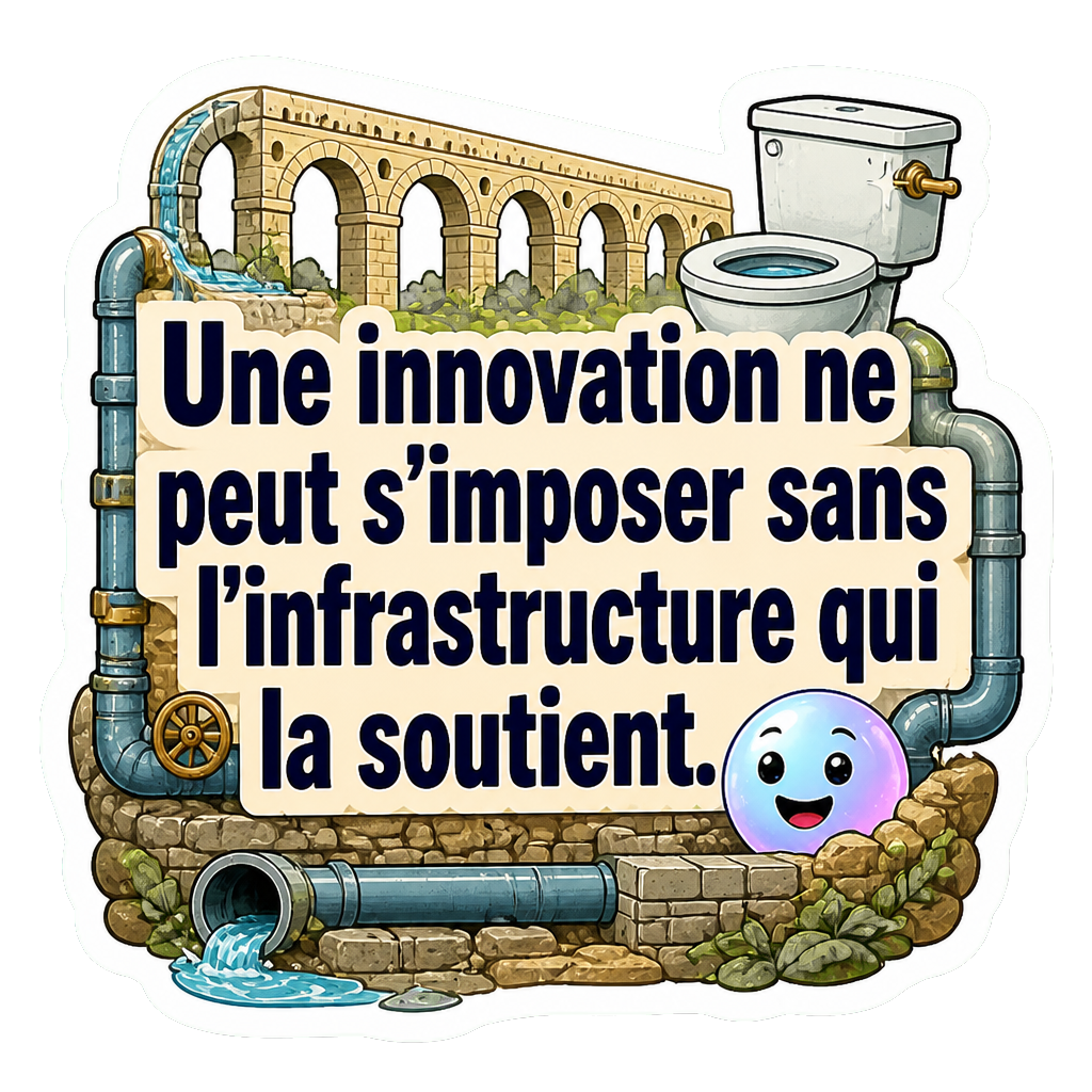 Une innovation ne peut s'imposer sans l'infrastructure qui la soutient.