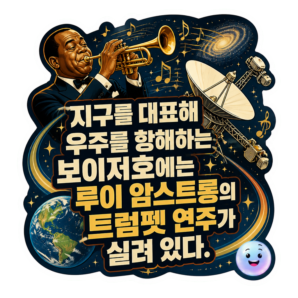 지구를 대표해 우주를 항해하는 보이저호에는 루이 암스트롱의 트럼펫 연주가 실려 있다.