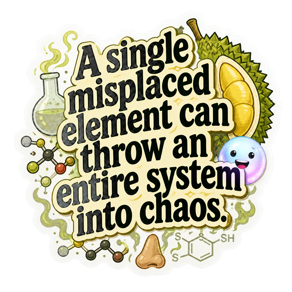 A single misplaced element can throw an entire system into chaos.