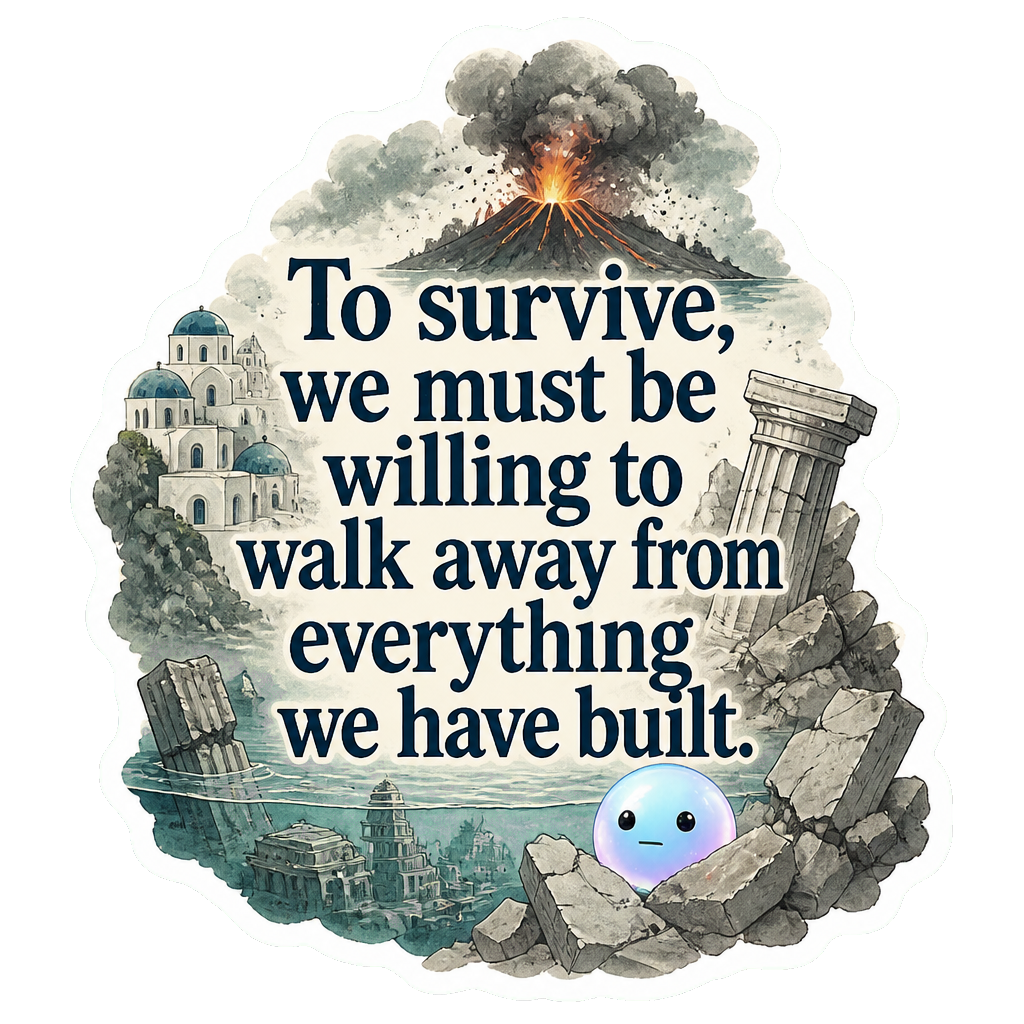 To survive, we must be willing to walk away from everything we have built.